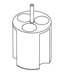 Адаптер для 3×50 мл каждый, коническое дно, к ротору S500-4 (максимально 12×50 мл)