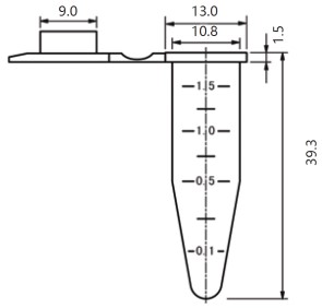 Пробирки 1,5 мл типа Эппендорф, до 20 000g, синие, 500 шт./уп. Фото 1