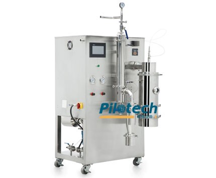 Сушилка распылительная, от 1 до 25 мкм, 1500 мл/ч, вакуумная, для термочувствительных материалов, YC-2000, Pilotech