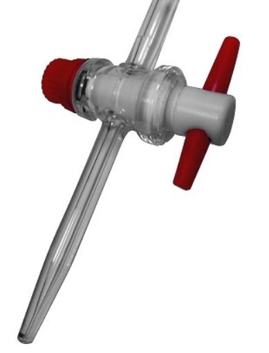 Бюретка 10 мл, ц.д. 0,05 мл, класс A, тип 2, исп. 1, с одноходовым тефлоновым краном, сертиф. на партию, ASTM, 1 шт., Glassco