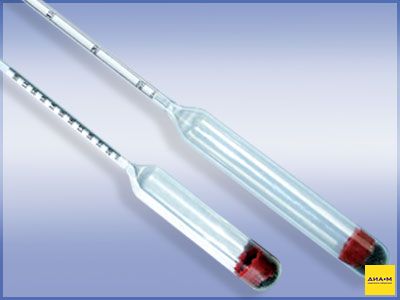 Ареометр для определения массовой доли сахара, 0-25 кг/м³, АС-3, Россия