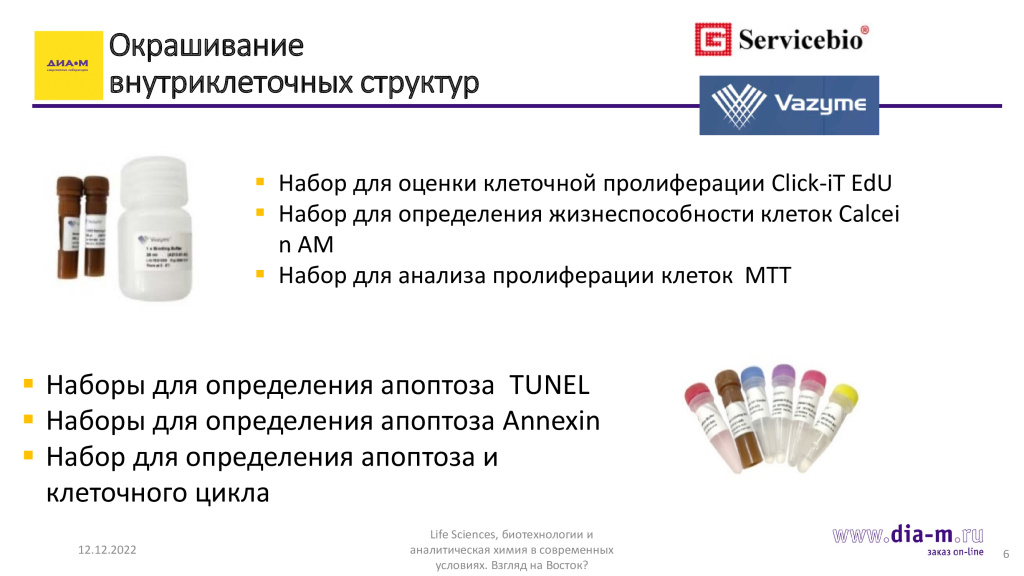 Окрашивание внутриклеточных структур 