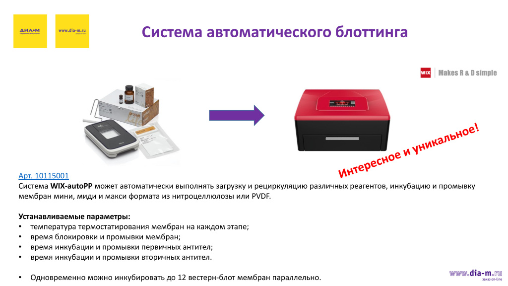 Система автоматического блоттинга