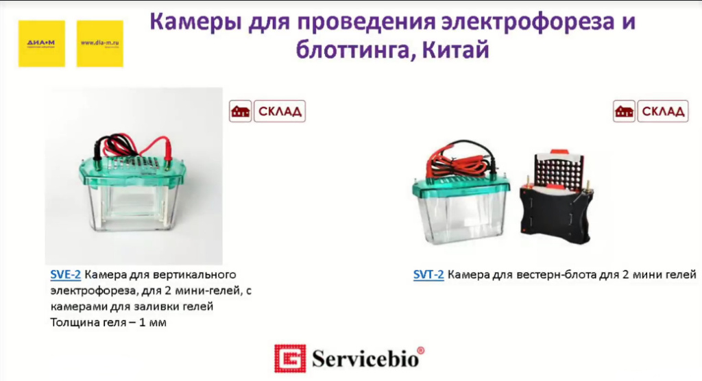 Камеры для проведения электрофореза и блоттинга, Китай