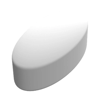 Магнитный перемешивающий элемент, в форме эллипса, 12×25 мм, DLab, Китай