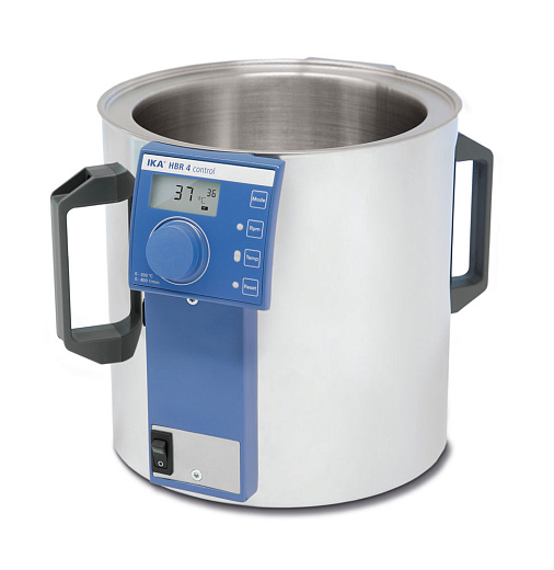 Баня масляная 4 л, до 200 °С, HBR 4 - LR control, цилиндрическая, встроенная магнитная мешалка, до 800 об/мин