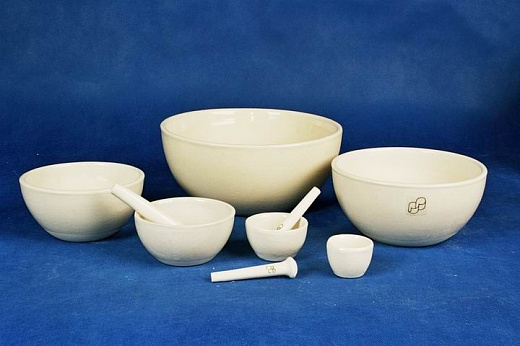 Ступка ручная фарфоровая, d 240 х 110 мм, № 7