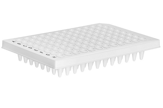 Планшеты для ПЦР, 96-лун., с юбкой, стандартный профиль, белые, полипропилен, стерильные, 10 шт./уп., 100 шт./кор., JetBiofill