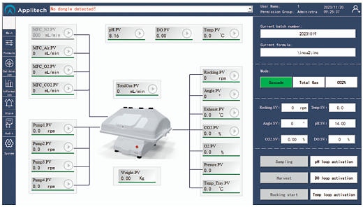 Программное обеспечение волнового биореактора AbioWave