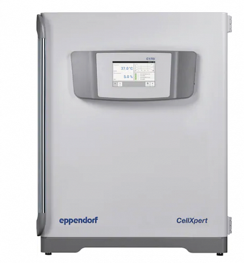CO₂-инкубатор, 170 л, прямой нагрев, ИК-датчик стерилизуемый, 4-секционная дверца, мониторинг уровня воды и влажности, медный корпус, ручка слева, CellXpert 170i Фото 1