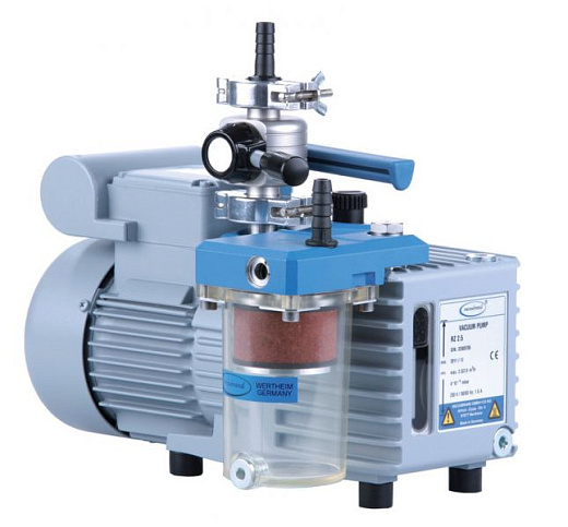 Насос пластинчато-роторный, до 0,002 мбар, 2,3 м³/ч, в комплекте фильтр и заслонка, RZ 2.5