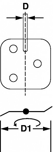 Перемешивающий элемент лопастной, квадратный, 3 отверстия, d (стержня) 8 мм, длина 400 мм, нержавеющая сталь Фото 3