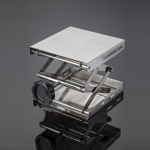 Столик подъемный, 200×200 мм, нержавеющая сталь, Glassco