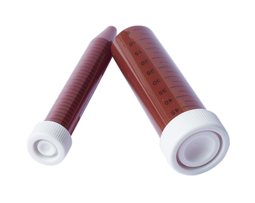 Пробирки 15 мл, ПП, янтарные, конические, стерильные, до 12500 g, 25 шт./уп., 500 шт./кор.