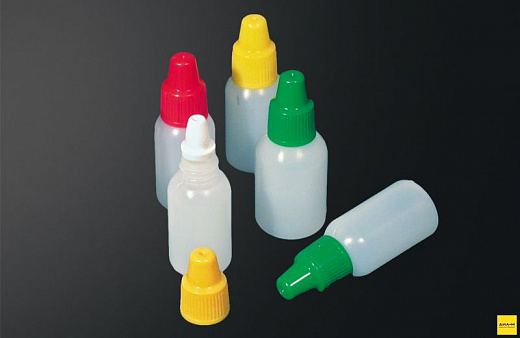 Капельница дозирующая 15 мл, ПЭ, синяя крышка, 1000 шт.