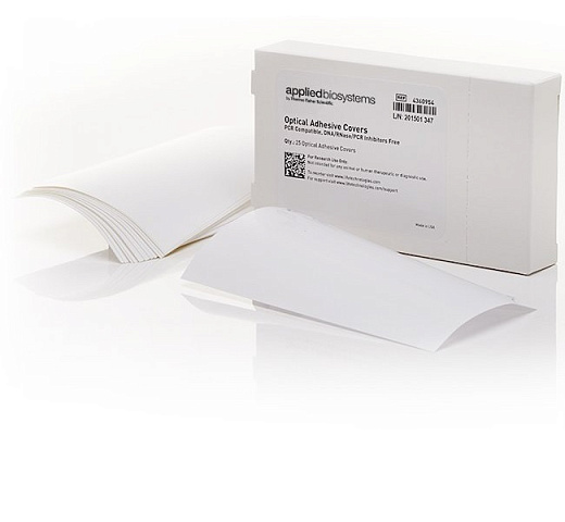 Пленка для ПЦР планшетов, клейкая, нестерильная, прозрачная, MicroAmp Optical Adhesive Film, 25 шт./уп.