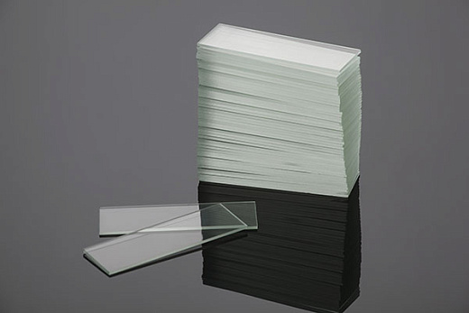 Стекло предметное, 26×76×1 мм, шлиф. кр., c  матовым полем для маркировки, Glassco