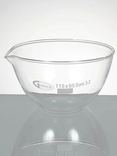 Чаша выпарительная, кварц, 75×27 мм, 5 шт./уп., Glassco, Индия