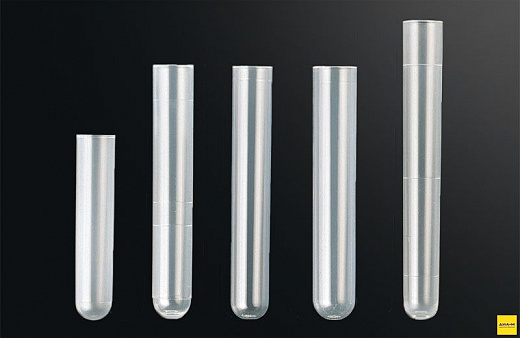 Пробирки 5 мл, ПП, 12×75 мм, круглодонные, без пробки, 1000 шт./уп., Deltalab