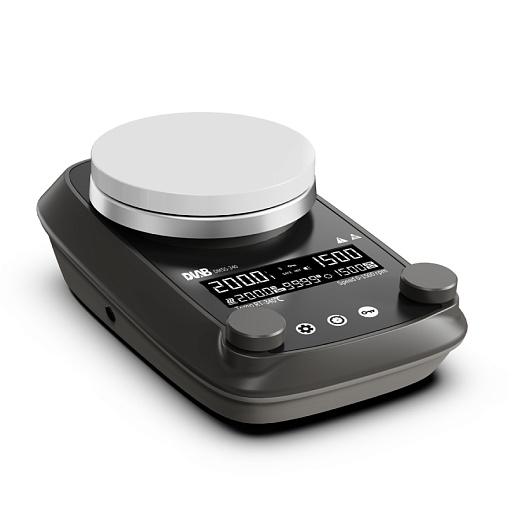 Мешалка магнитная, объём по воде 20 л, d платформы 135 мм, нагрев до 340 °С, 50-1500 об/мин, DMS5-340M, DLab, Китай