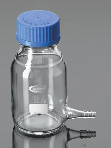 Склянка-аспиратор, 1000 мл, без крана, без шлифа