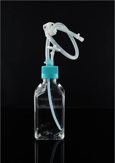 Квадратная бутылка для хранения, стерильная, PETG, с шлангом, разъём Луер Лок, 1 шт.уп., 10 шт./кор., Nest, Китай