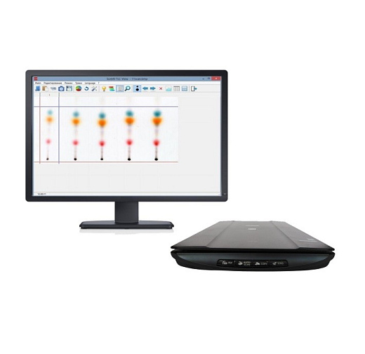 Денситометр на базе планшетного сканера с программой Sorbfil TLC View, Sorbfil