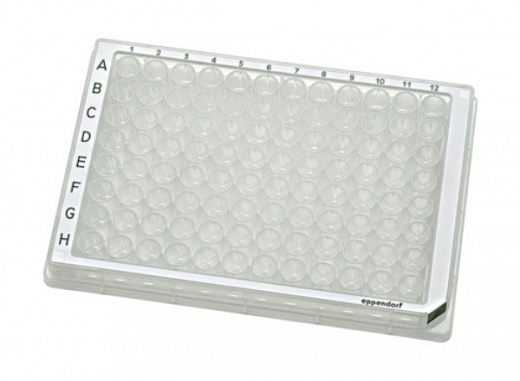 Планшет для хранения, 96 лунок, плоское дно, PCR clean, белая рамка, 80 шт., Eppendorf
