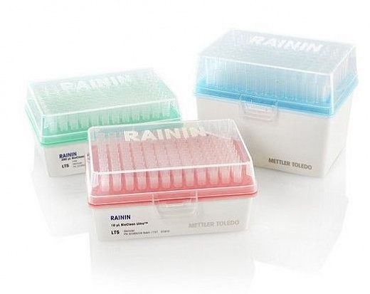 Наконечники до 200 мкл, стерильные, апирогенные, с фильтром, универсальные, RT, 96 шт./штатив, 10 штат./уп.