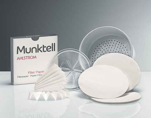 Фильтры зольные упрочненные, круглые, тип 1288, d 150 мм, 84 г/м², 10 с/10 мл, 12-15 мкм, 100 шт Фото 2