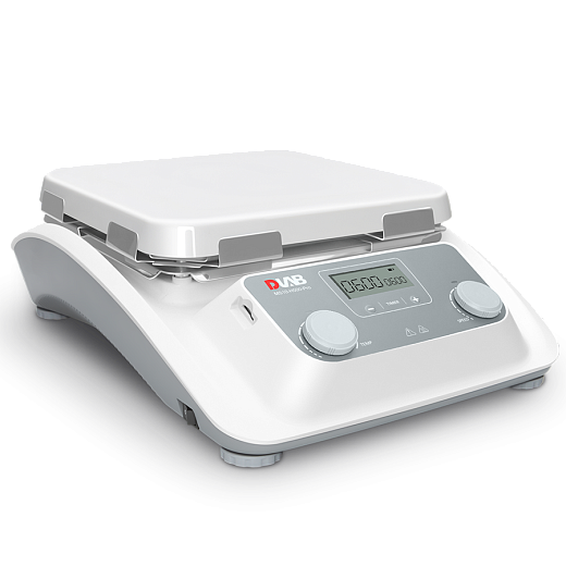 Мешалка магнитная, объём по воде 30 л, платформа 254×254 мм, нагрев до 500 °С, 100-1500 об/мин, датчик PT1000, штатив, MS10-H500-Pro package 2, DLab, Китай