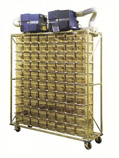 Стеллаж MACS, односторонний для клеток Flex-Air, 50 клеток