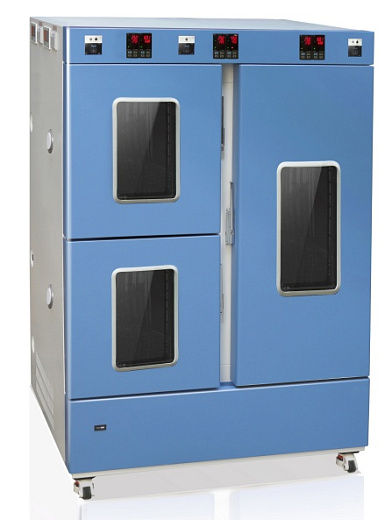 Климатическая камера постоянных условий «тепло-холод-влажность» для тестирования стабильности лекарств, +15...+65 ºC, 2 камеры, 2×250 л, смотровое окно, SHH-SSD