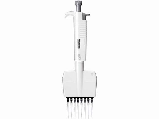 Автоматическая пипетка механическая 5-50 мкл, 8-канальная, MicroPette, DLab, Китай