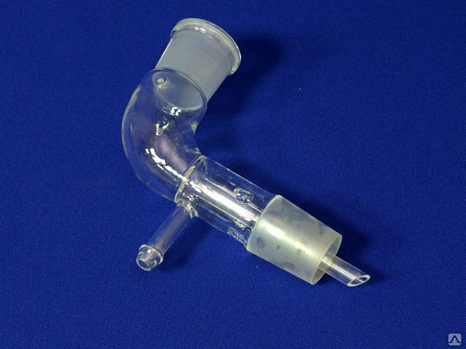 Аллонж изогнутый с отводом, 24/40 Фото 1