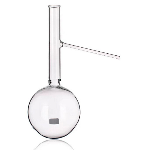 Колба Энглера 250 мл, термостойкое стекло, высота 125 мм, ГОСТ 25336-82, Россия