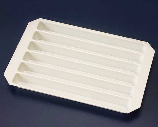 Ванночка для реагентов 6-канальная, ПС, белая, Россия