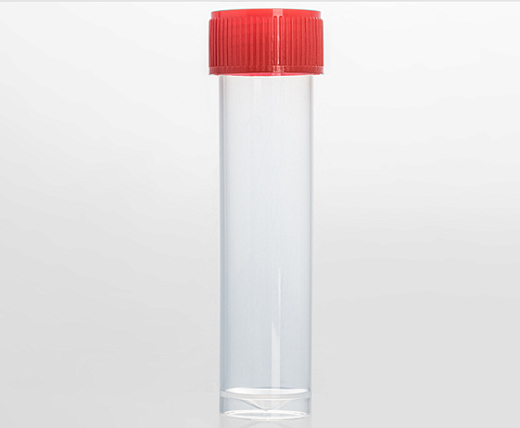 Пробирки 10 мл, резьбовые, свободностоящие, крышки отдельно, светло-зеленая крышка, 500 шт./уп.