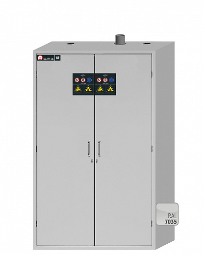 Шкафы для хранения негорючих опасных материалов, ширина 59 – 119 см, распашные дверцы, выдвижные полки SL-Classic Фото 6