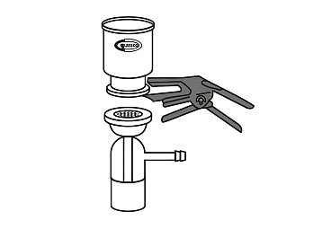 Зажим из анодированного алюминия, схема