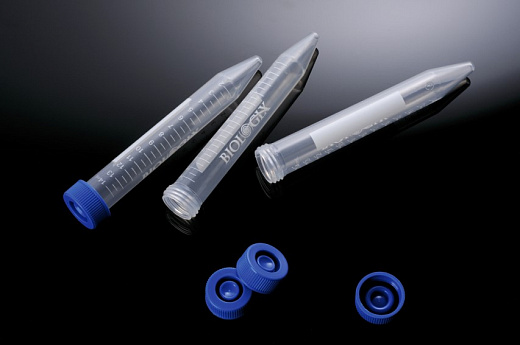 Пробирки 15 мл, тип Фалькон, ПП, конические, резьбовые, крышка с заглушкой, стерильные, 50 шт./штат., 10 штат./кор.