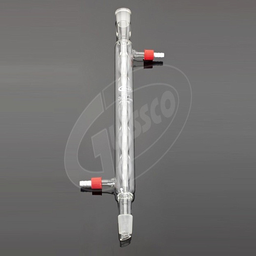 Холодильник спиральный, L 250 мм, керн 14/23, муфта 14/23, резьба, Glassco