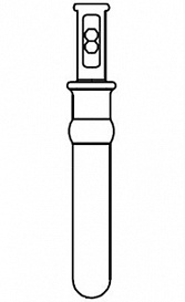 Колба мерная, 2 мл, класс А, БС, стеклянная крышка 8, 12 шт./уп.