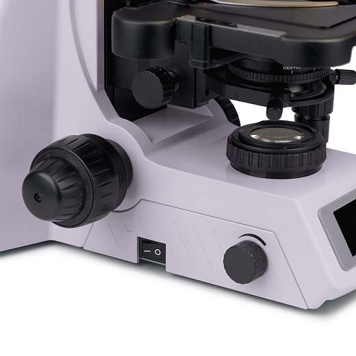 Микроскоп люминесцентный MAGUS Lum 450L, прямой, тринокуляр, СП, ТП, ЛЮМ, ФК, Пол, планахромат 4×, 10×, 40×, 100×МИ Фото 14
