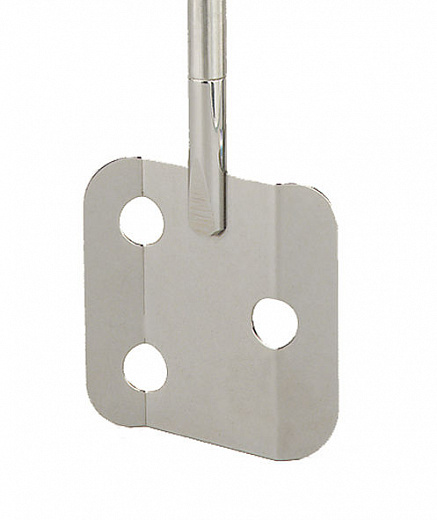 Перемешивающий элемент лопастной, квадратный, 3 отверстия, d 70 мм, длина 500 мм, нержавеющая сталь Фото 1