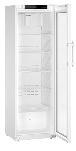 Холодильник +3…+16 °С, 297 л, стеклянная дверь, SRFvh 4011, Liebherr, открытая дверца