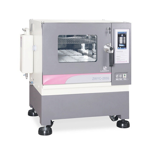 Шейкер-инкубатор, 120 л, ампл. 1-50 мм,30-300 об/мин, от +4 до +60°С, с охлаждением, платформа 500×400 мм, колбы до 5 л, 1-2 яруса, ZWYC-293G