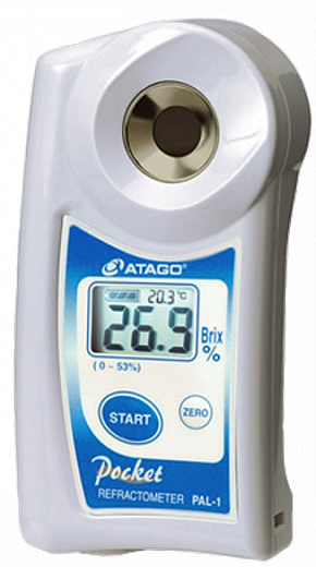Рефрактометр, от 0,0 до 53 % Brix, портативный, PAL-1, PAL