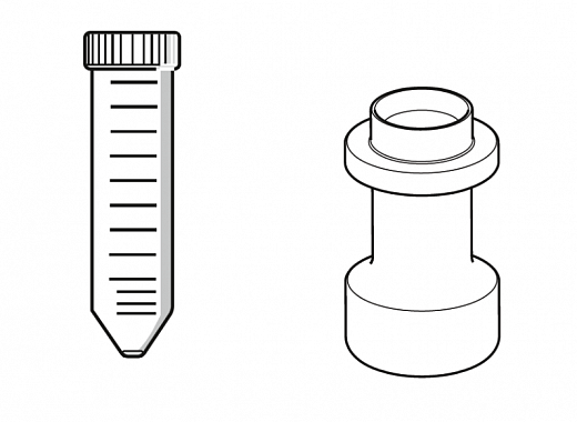 Адаптер для 1 пробирки 50 мл с коническим дном к ротору FA-6x250, 12545 g, 2 шт./упак.