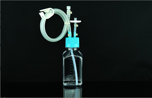 Квадратная бутылка для хранения, стерильная, PETG, с шлангом, разъём МРС, 1 шт./уп., 10 шт./кор., Nest, Китай